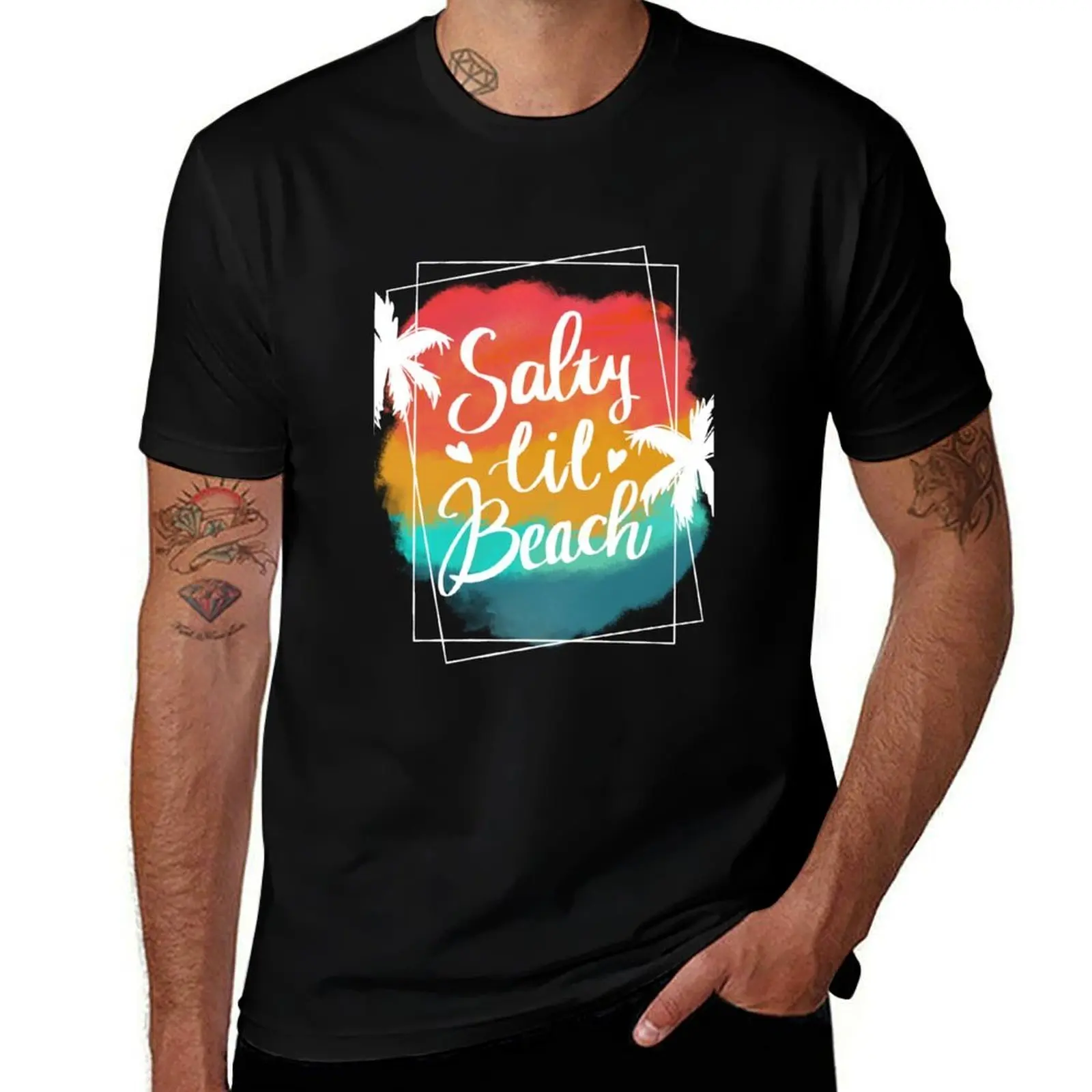 

Salty lil beach T-Shirt valentines boutique clothes oversized t shirt topping anime clothes mens plain t shirts