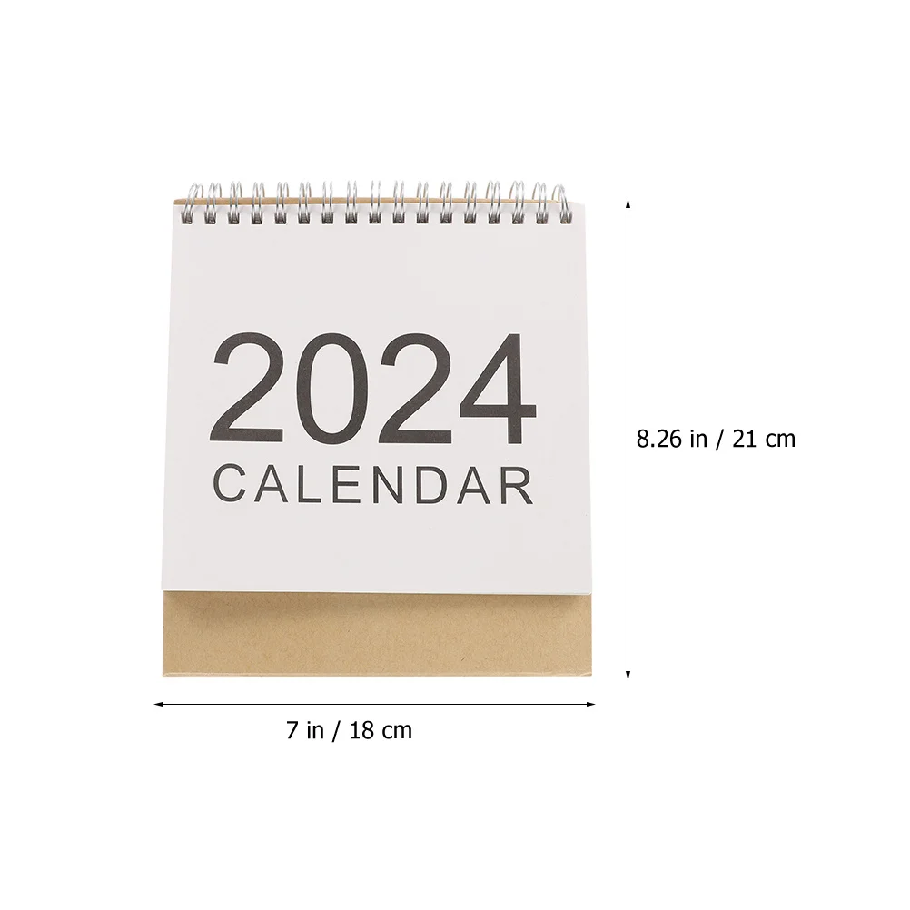 

Desk Calendar 2024 Small Size Simple Style Desktop Calendar for Office Home Study Important Dates Reminder Desk Calendar-2024