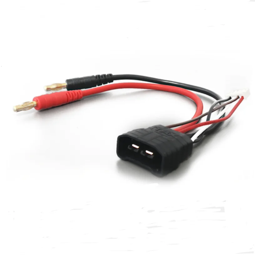 Traxxas TRX ID male Compatible Charger Lead 4S/3S/2S Lipo Battery Bullets Connector Charging Cable to 4mm Banana for TRX RC Car