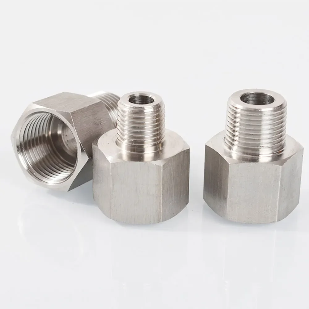 BSP /Metric Thread 304 Stainless Steel Reducer Female To Male Hex Bushing  Pipe Fitting Water Gas Adapter Coupler Connector