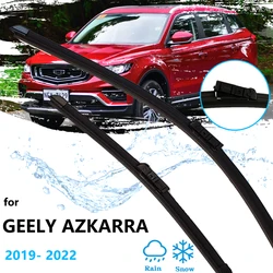 For Geely Azkarra Boyue Pro Farizon FX 2019~2022 Rear Front Wiper Blades Brushes Cutter Rubber Strip Refill Cleaning Replacement