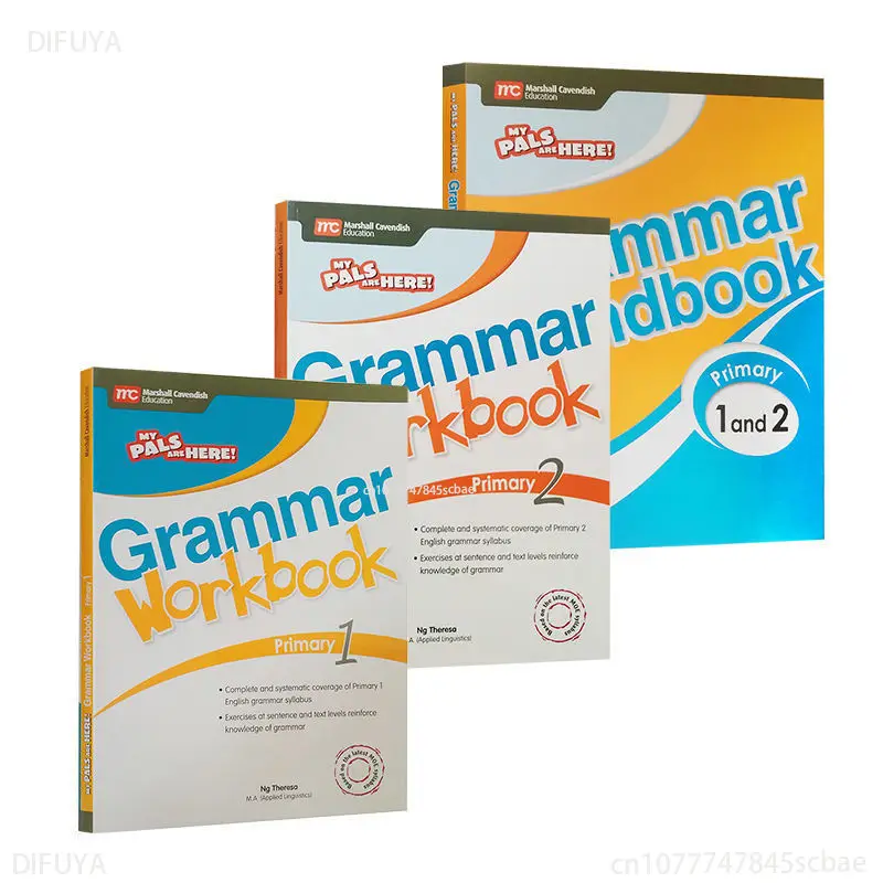 

Singapore English Grammar Textbook 1 and 2+ Accompanying Workbooks My Pals Are Here!Grammar