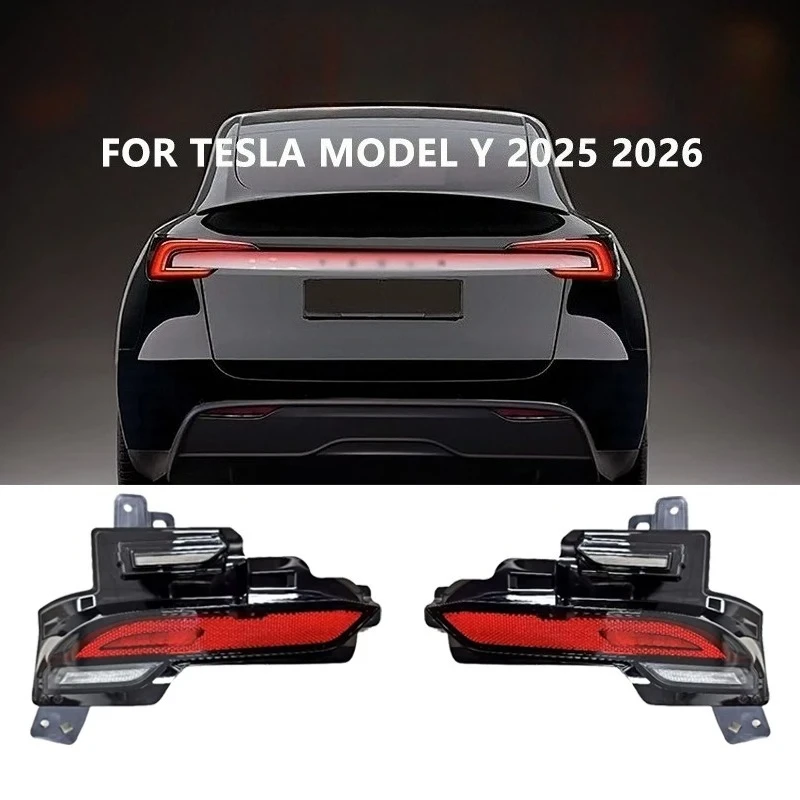 

Rear Bumper Tail Fog Reverse Light Assembly For Tesla Model Y Juniper 2025 2026 Replacement Rear Lamp 1906107-00-B 1906108-00-B