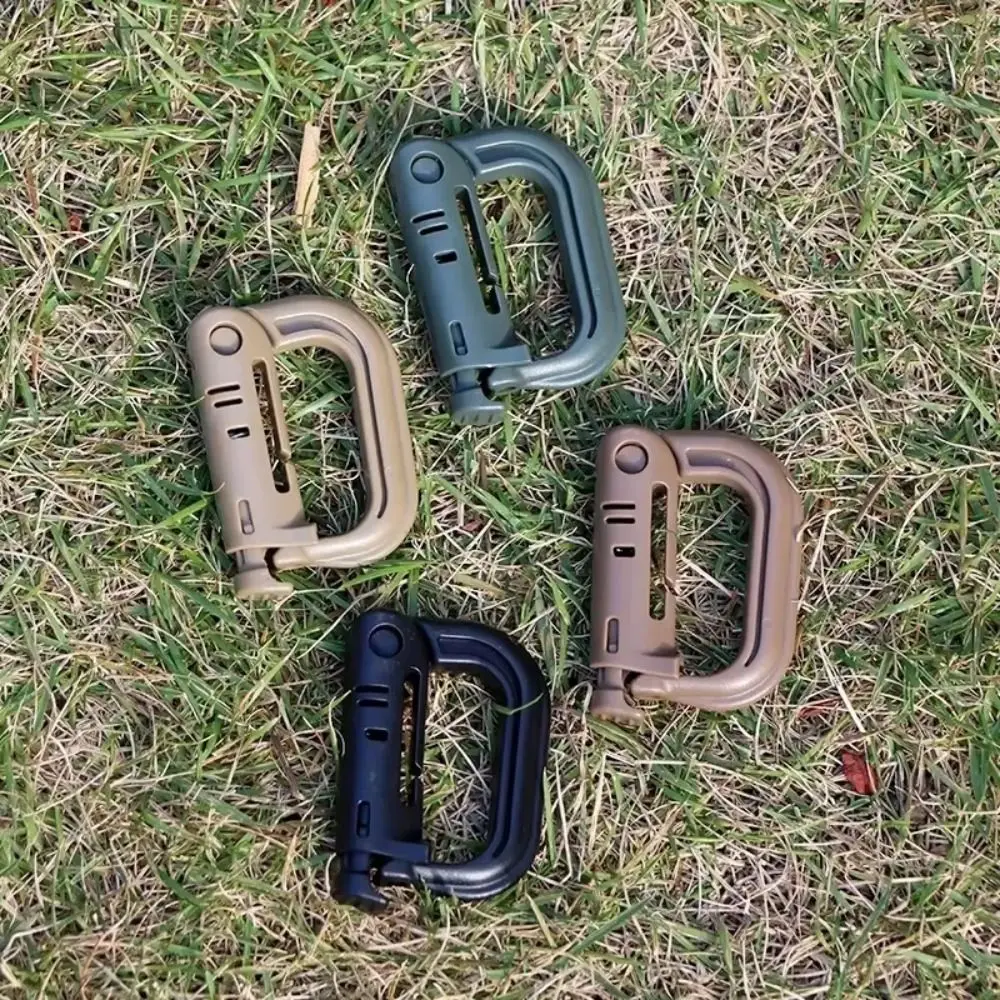 

8Pcs Plasctic Carabiner Molle D-ring Clip Keychain Holder Snap Lock Multi-function Backpack Hanging Buckle