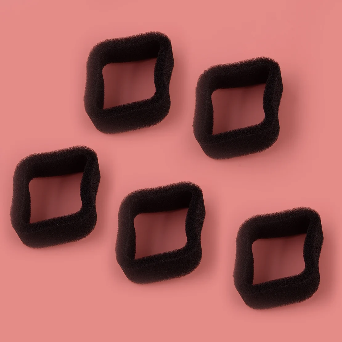 

10Pcs Air Filter Sponge Part 50mm x 43mm Fit For Various Strimmer Black Universal