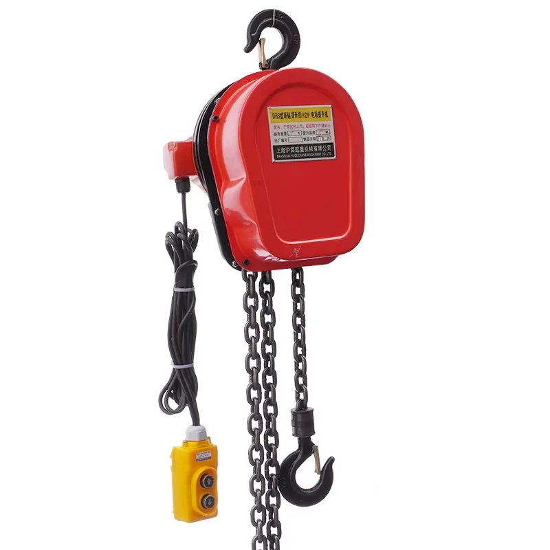 Electric Chain Hoist, 1-Ton Single-Chain Hoist, Titanium Steel Gear Set, Alloy Hook, 380V Electric Hoist 2.25M/MIN