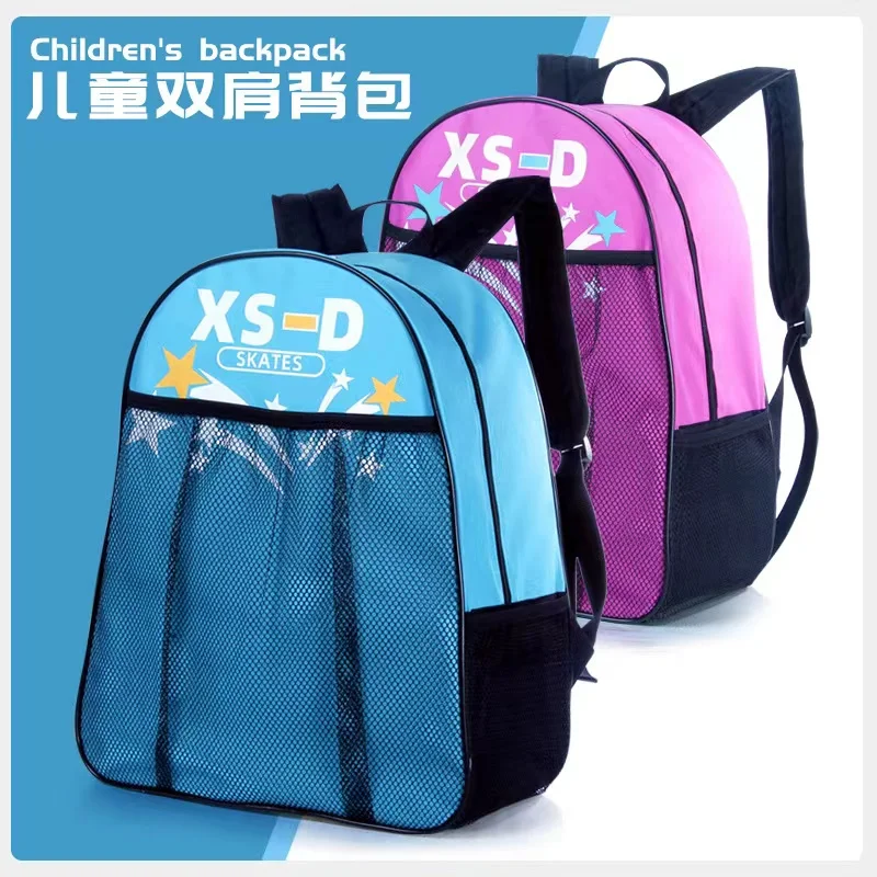 

Children Portable Roller Skates Single Shoulder Bag Large Capacity Breathable Handbags Kids Inline Skating Storage Backpack