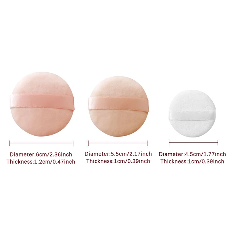 Crystal Velvet Powder Foundation Puff Professional Round Shape Portable Soft Cosmetic Puff Makeup Foundation Sponge Beauty Tool