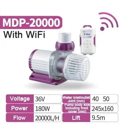 DC 24V 36V 95W 120W 180W Aquarium Water Pump MDP-13000 MDP-15000