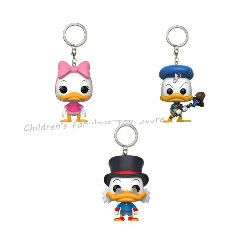 3 Styles Newest Funko Keychains Pocket Kingdom Hearts Donald DuckTales Scrooge McDuck Webby Action Figure Toys Gifts - view 2