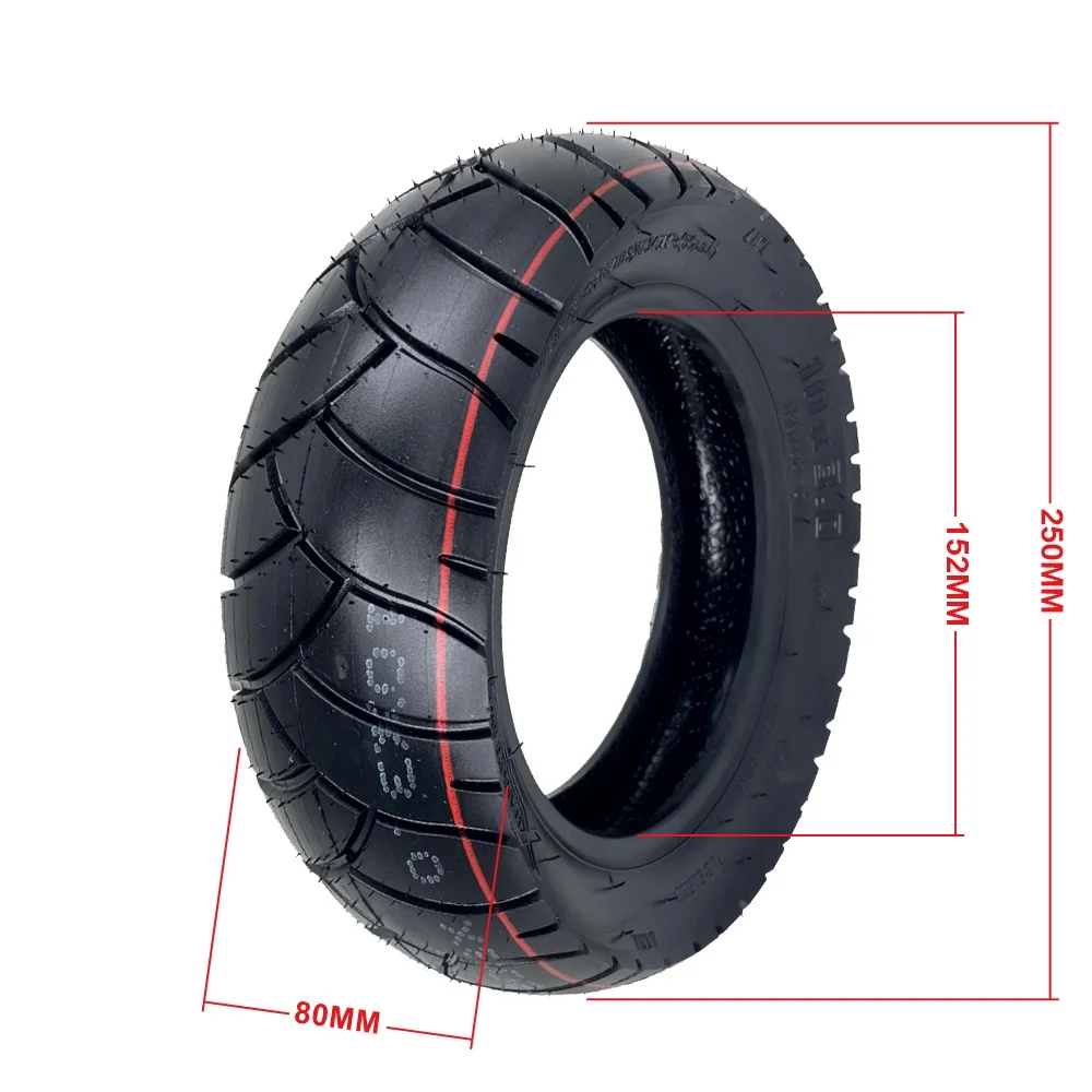 10x3.0 Tubeless Tire for VSETT10+/Zero 10X/Kugoo M4 Pro Electric Scooter 10 Inch 80/65-6 Thickened Vacuum Tyre Accessories