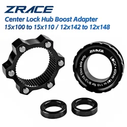 ZRACE Center Lock Hub Boost Adapter,Center-Lock for 6-Hole, 15x100 to 15x110, 12x142 to 12x148,