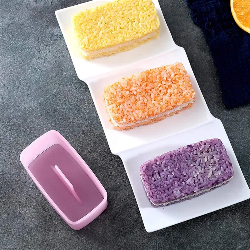 New Musubi Maker Press Sushi Making Kit Rectangular Sushi Musubi Mold Hawaiian Spam Musubi Kimbab Onigiri Kitchen Accessories