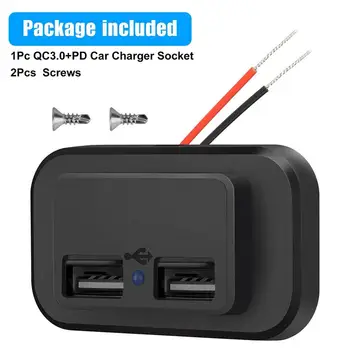 듀얼 USB 12V 패널 차량용 충전기 소켓, 콘센트 패널 전원 어댑터, 캠핑카 캐러밴 액세서리, 3.1A, 12V, 24V 