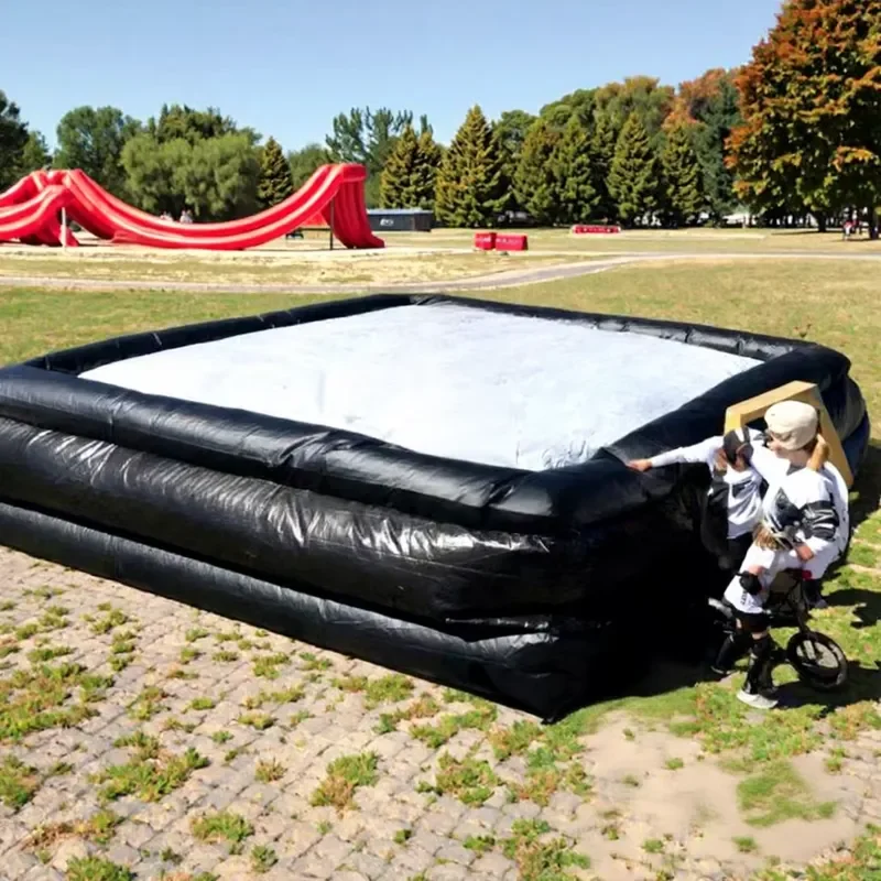 Inflatable Landing Airbag Crash Pad BMX MTB FMX Ski Jump Training Custom PVC Tarpaulin with Blower