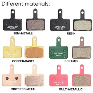 Bucklos Bike Brake Pellets MTB Hydraulic Disc Steel Tablets for Shimano MT200 Mountain Road Bicycle Brakes to Disc Broke 12 Main Sales Brake Pellet Shimano MT200 - №1