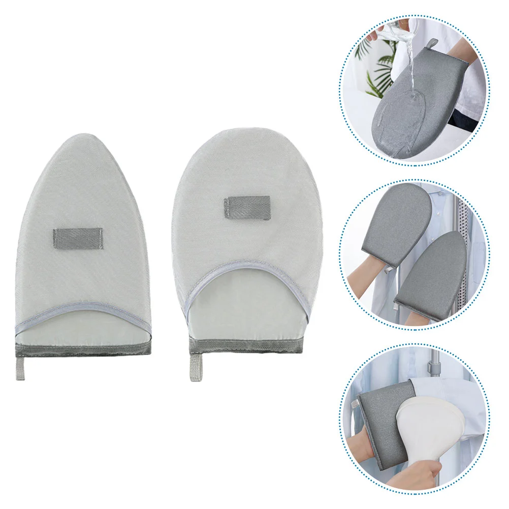 

2 Pcs Ironing Board Steamer Glove Garment Steaming Mitt Gloves for Hand Held Dreses Pot Round Headband