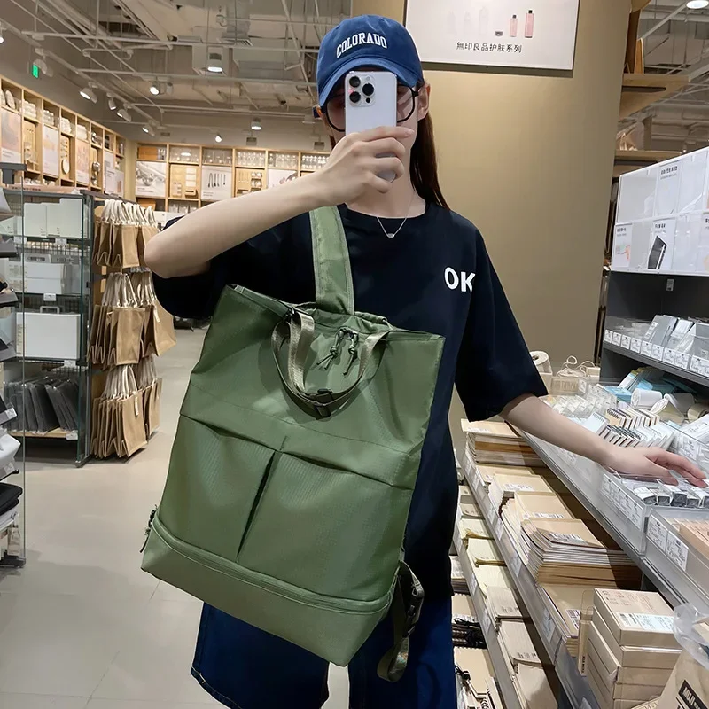 NEW Unisex Large Capacity Nylon Backpack Men Waterproof Sports Bag Women Casual Travel Backbag Trend School Bags Leisure Handbag