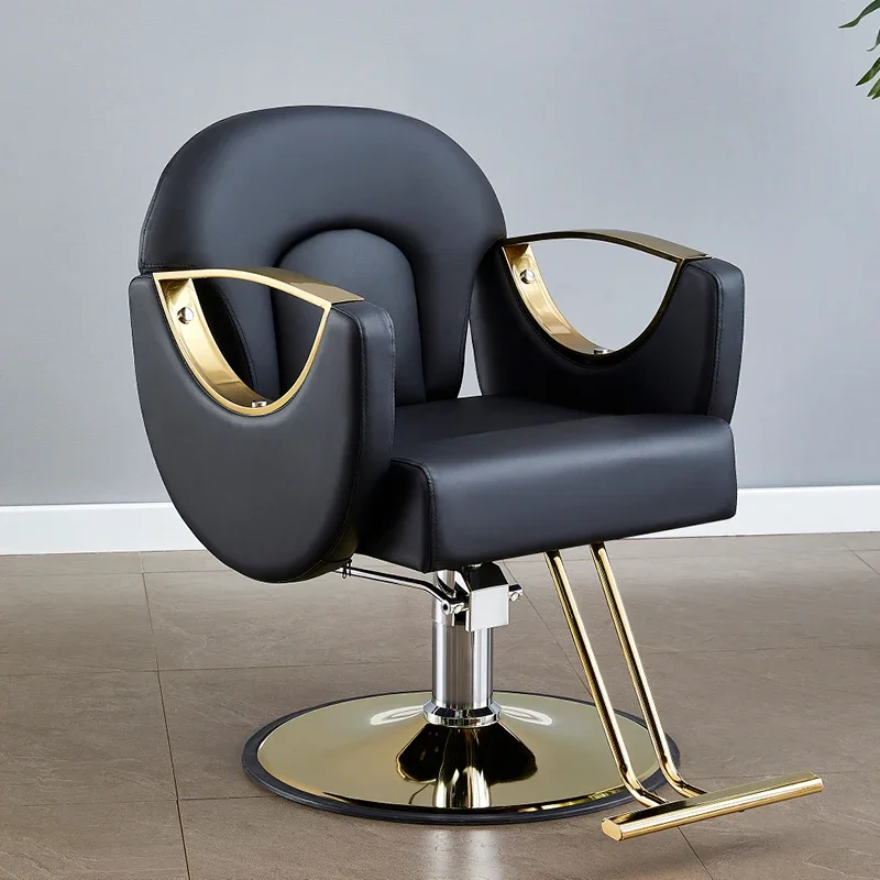 

Barbershop Nordic Barber Chairs Comfort Simple Style Swivel Lift Barber Chairs Perm Hair Dyeing Commercial Furniture Sillas FYBC