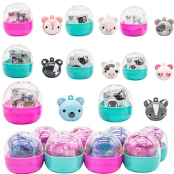 Capsule Toys Moj Moj Squeeze Stress Relief Fidget Balls Cute Animal Series Model Doll Toys Collect Ornaments Kids Gifts