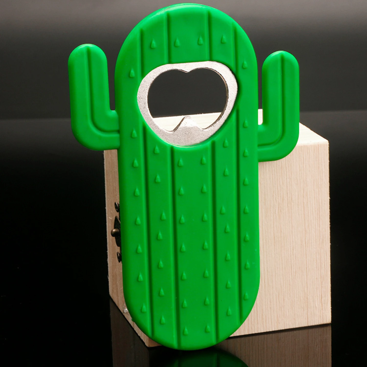 창의적인 동물 모양 병따개 - TPR이 포함된 스테인레스 스틸 - 내구성이 뛰어나고 재미있는 맥주 음료 오프너(선인장, 악어, Lobs