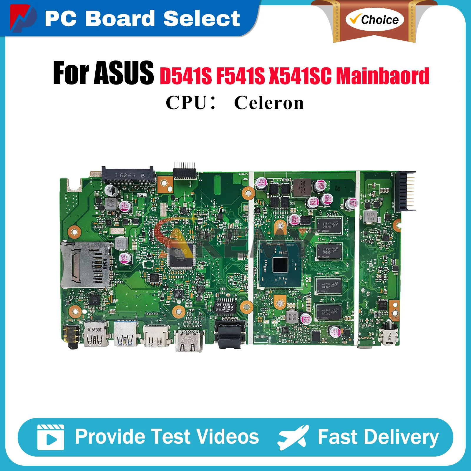 

X541SA Материнская плата для ноутбука ASUS VivoBook X541S X541SC F541S X541SA D541S A541S R541S Материнская плата для ноутбука с процессором Celeron stk