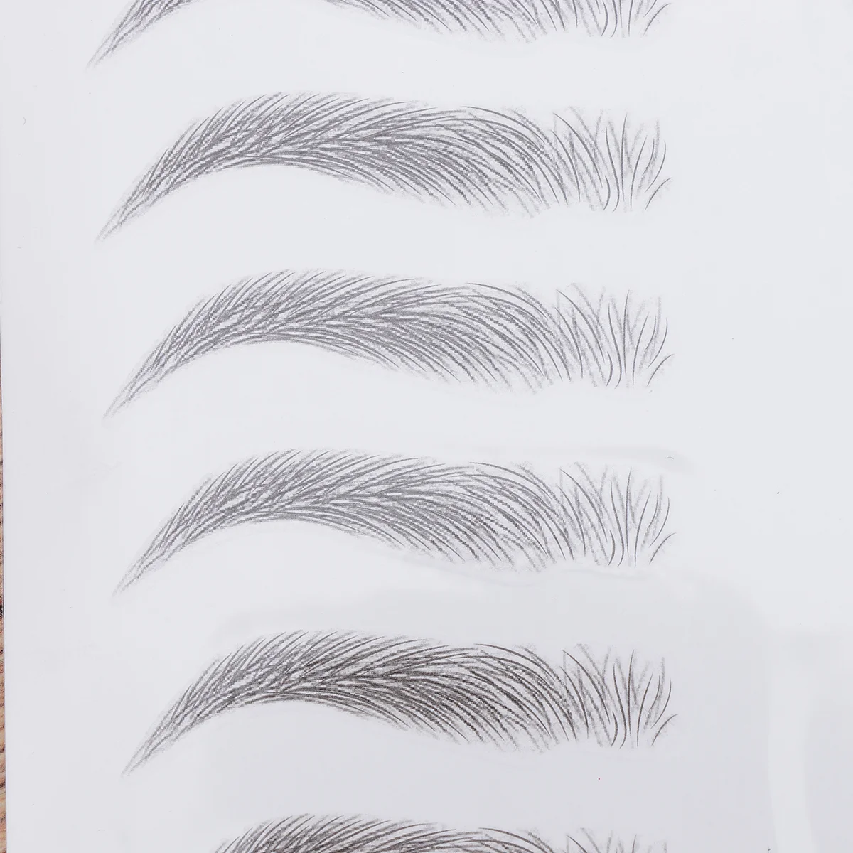 Natural Tattoo Eyebrow Stickers Eyebrows 3d Stencils Transfer Water Proof Black