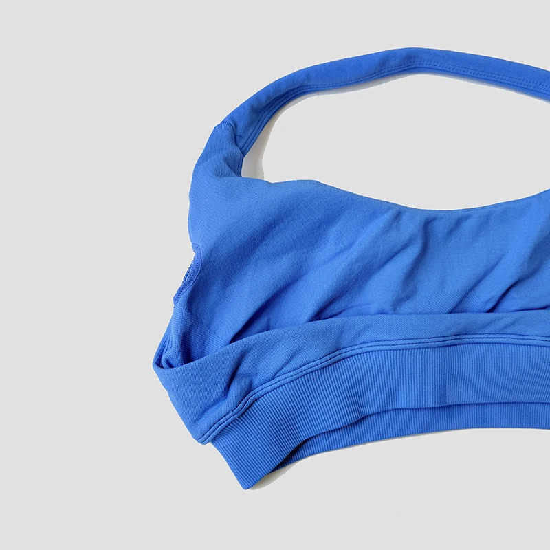 Seamless Halter Neck Strap Bra Sports Bra for Women Sexy Back Padded Yoga Top Bra Gym Crop Top image 6