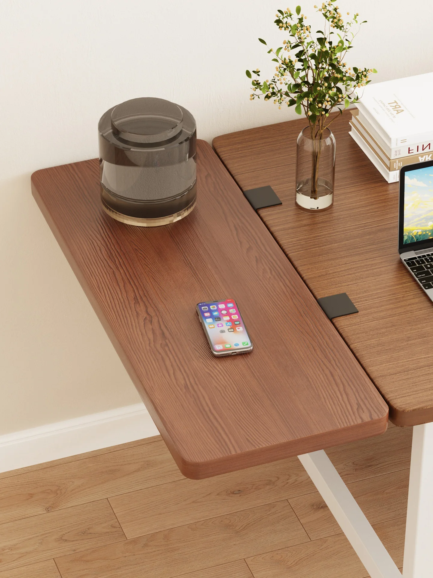 Desktop Extension Board Office Desk Extended Expander Side Widening Foldable Arm Support Keyboard Holder Modern Simple Style