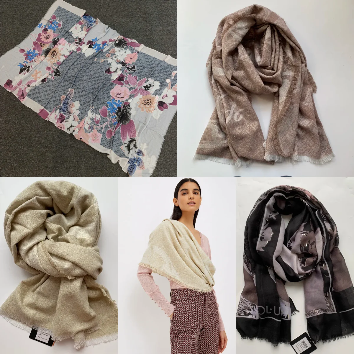 Italiaanse originele Europese en Amerikaanse stijl bedrukte ketting luxe merksjaal, lange damessjaal, warme en zonwerende sjaal