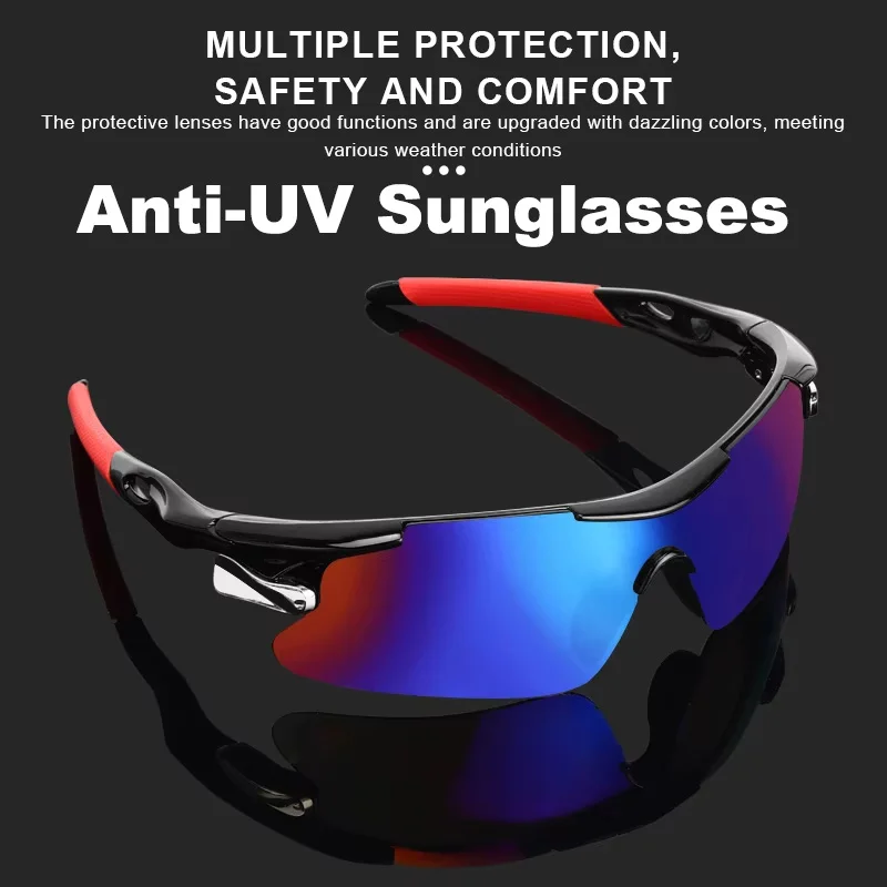 

Sports Cycling Sunglasses for Men/ Women Mountain Road Riding Bicycle Glasses Windproof Anti-UV Hiking Goggles Bike Eyewear