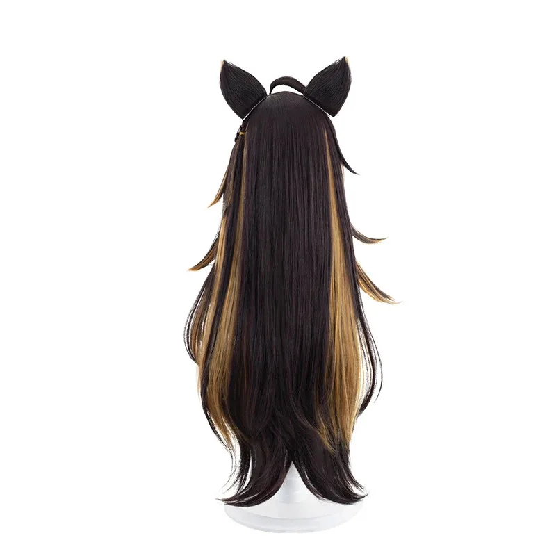 2025 yiyiROLECOS Game Genshin Impact Dehya Wig 85cm Long Gradient Women Cosplay Wigs Heat Resistant Perucas Synthetic Ha