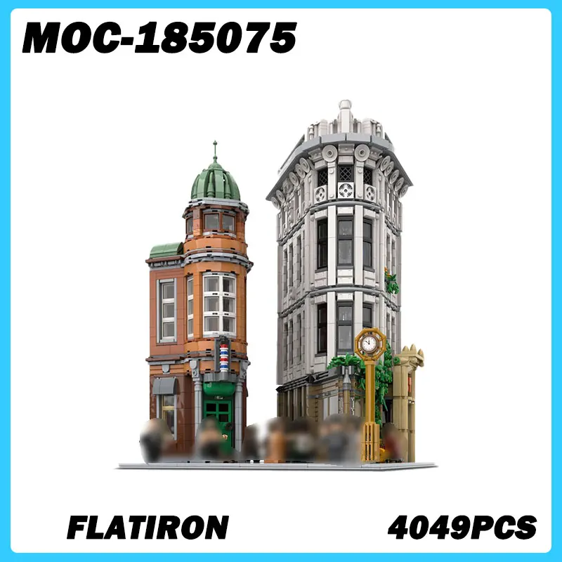 MOC-185070 Street View Series Flatiron Building Blocks DIY Model Assemble Bricks Puzzle Toys Children Christma Gift 4049PCS