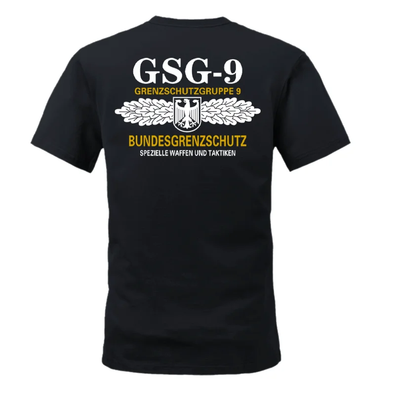 2026 Summer New Tough Guy Workwear Armor Blue Label German Agent Series GS-G-9 Team Theme Short-sleeved Shirt