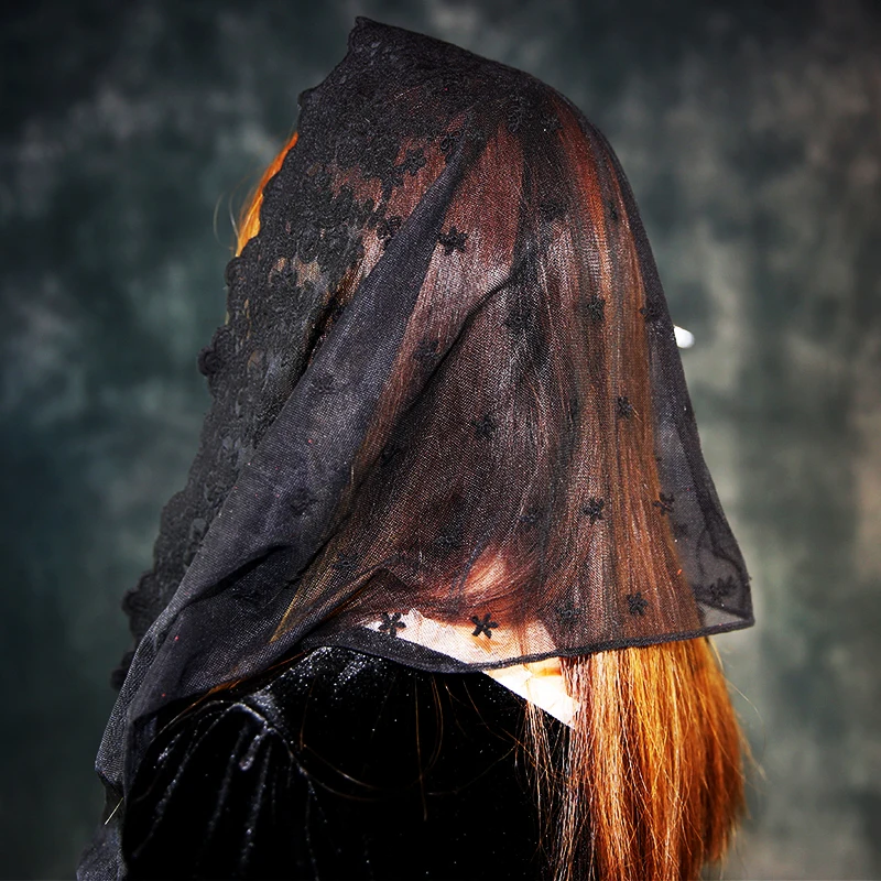 Mantille Floral Spitze Braut Mantilla Katholischen Schleier Für Kirche Frauen Kopf Abdeckt Latin Masse Kapelle Mantilla Velo Negra Voile