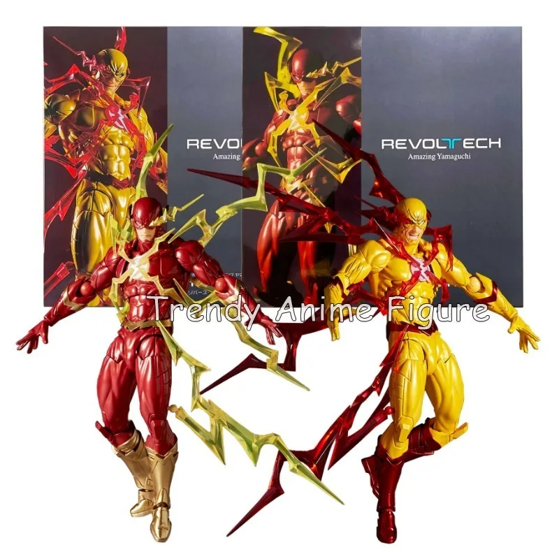 Revoltech Amazing Yamaguchi Flash Action Figure Movable 17cm Flashpoint Model Kaiyodo Flash Figures Toy Collection Holiday Gifts