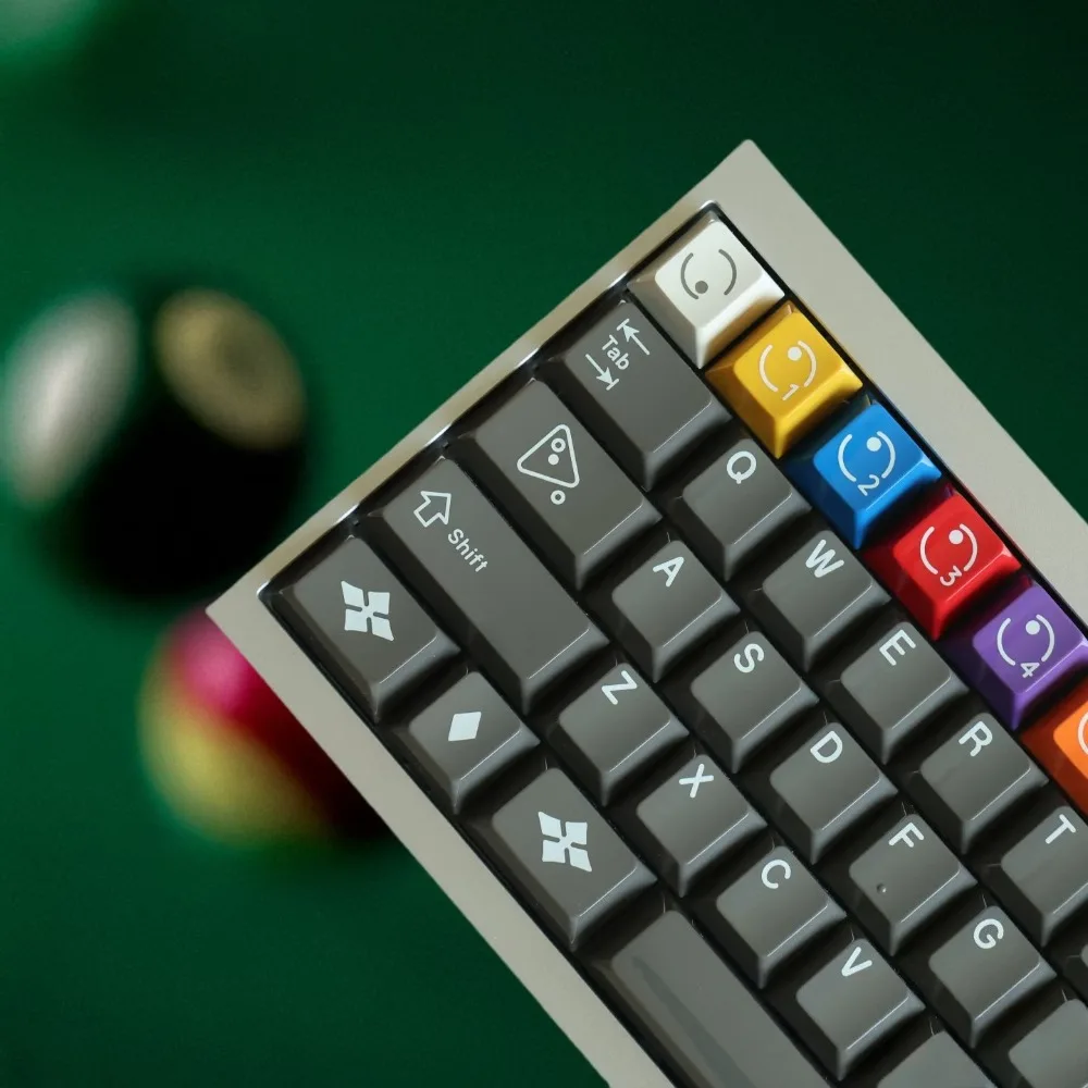 

Набор клавишных колпачков Scienc Heyball, 146 клавиш, PBT, зеркальная польская клавиатура, колпачок с вишневым профилем для механической клавиатуры