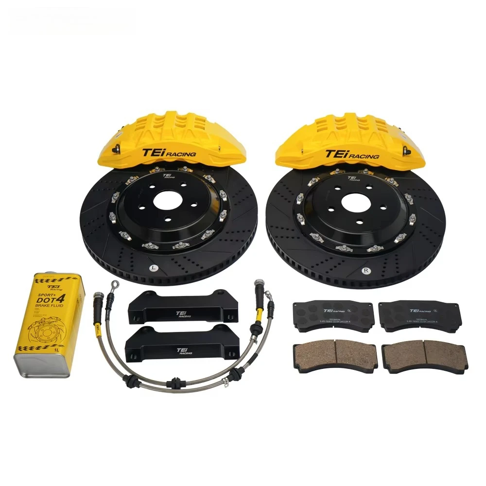 

TEI P60EV 6 Piston Brake Caliper 18-inch 355x28mm High Carbon Alloy Disc Front Retrofit Brake Kit for Hon da