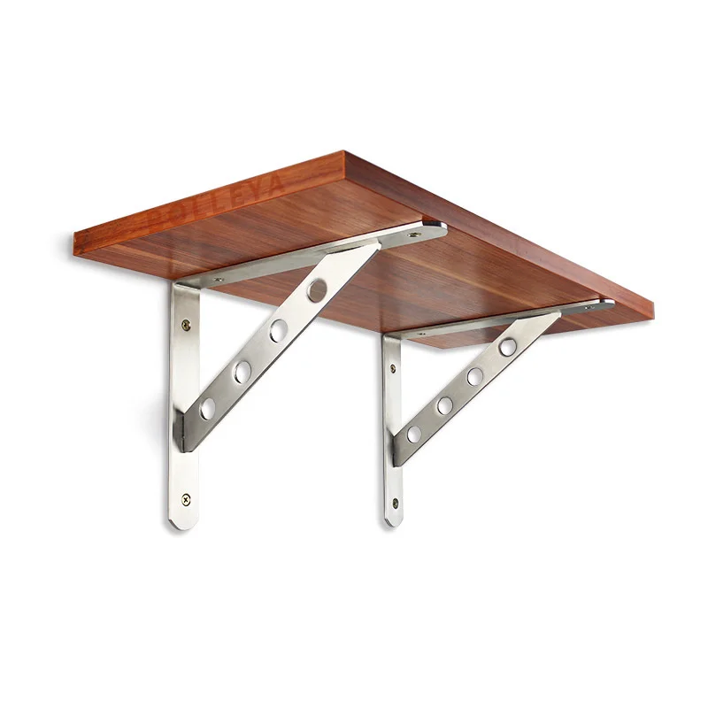 Stainless steel triangle bracket, wall bracket, storage rack, kitchen wall, upper plate bracket, fixed tripod