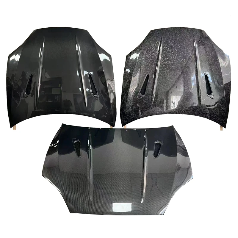 Carbon Fiber Front Cover Hood Body Kits For  Model s   Engine 