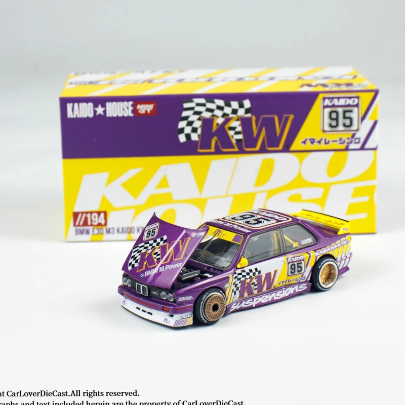 Kaido MINIGT 1:64 نيسان سكاي لاين GT-R BMW M3 E30 هوندا سيفيك غطاء قابل للفتح تعديل سيارة محاكاة سبيكة نموذج سيارة جمع #6