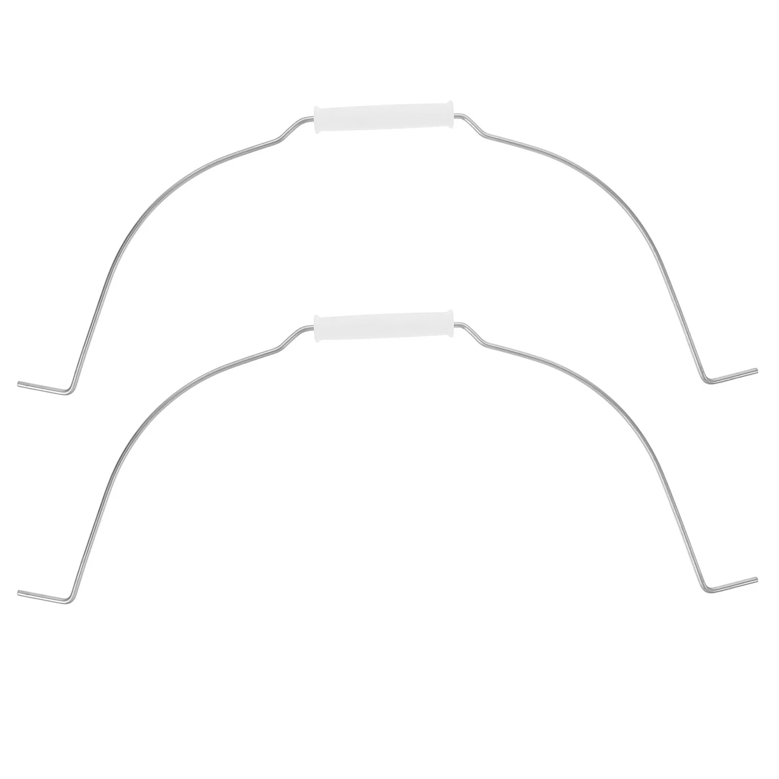 2Pcs Rustproof Galvanized Bucket Handle Replacement Pail Handle Replacement Grip For Garden Heavy Duty Comfort