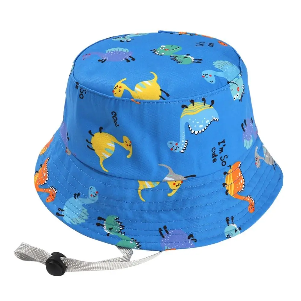 Summer Baby Hat Boy Girl Cotton UV Protection Sun Cap Children Panama Beach Kids Bucket Hat Cute Cartoon Infant Caps