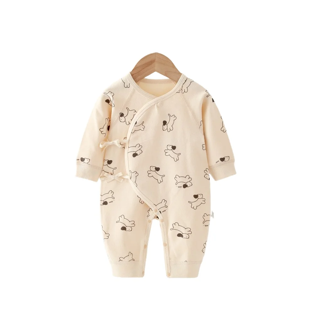 AYNIGIELL بالجملة ملابس الأطفال حديثي الولادة الربيع/الخريف القطن الطفل السروال القصير منامة للفتيات الفتيان الرضع ملابس المنزل ملابس الطفل