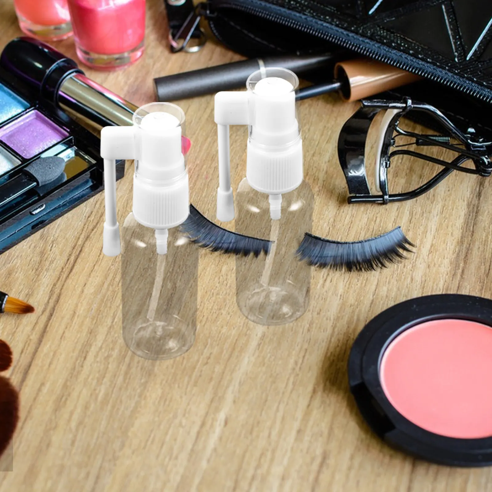 30Pcs 360 Rotating Spray Bottle Fine Mist Nasal Spray Container for Saline Rinse Makeup Setting Water Plants Mini Travel