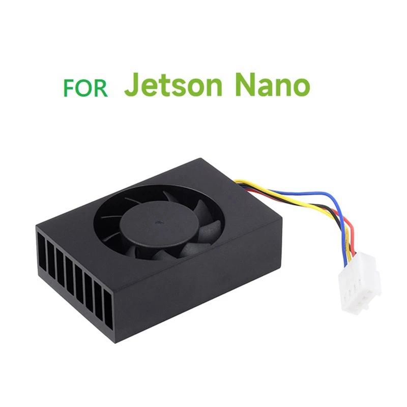 For Jetson Nano Fan Heatsink Cooler PWM Cooling Fan Black Aluminum Alloy For JETSON NANO MINI