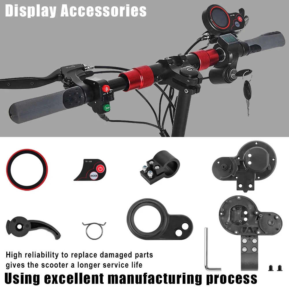 Dashboard TF-100 LCD Display For Kugoo M4 for Zero10x Electric Scooter Instrument Cover Repairs Replacement Accessories