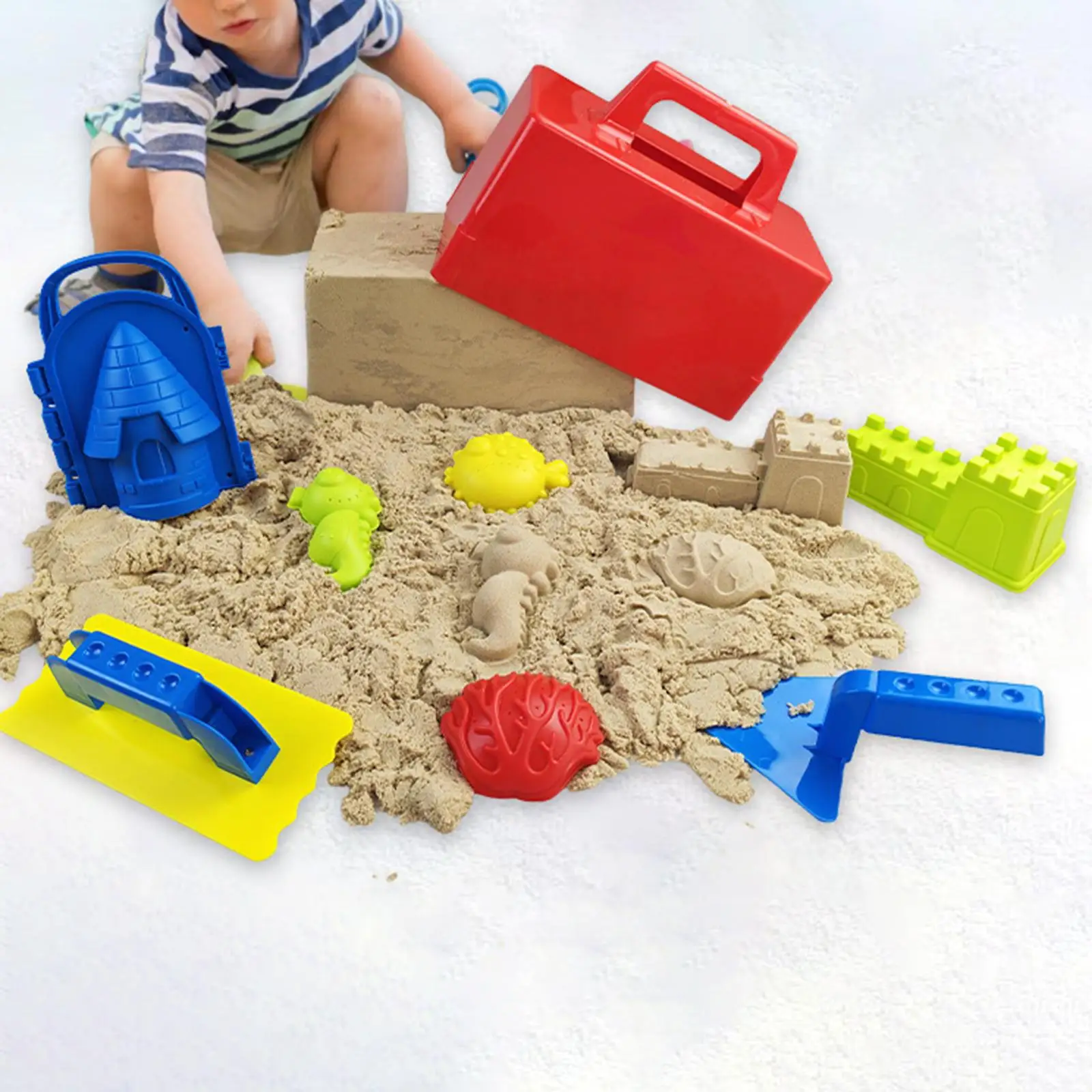 Plastic Snow Toys Sand Castle Construction Kit Outdoor Beach Sand Toys Set for Kids Creative Playground Play