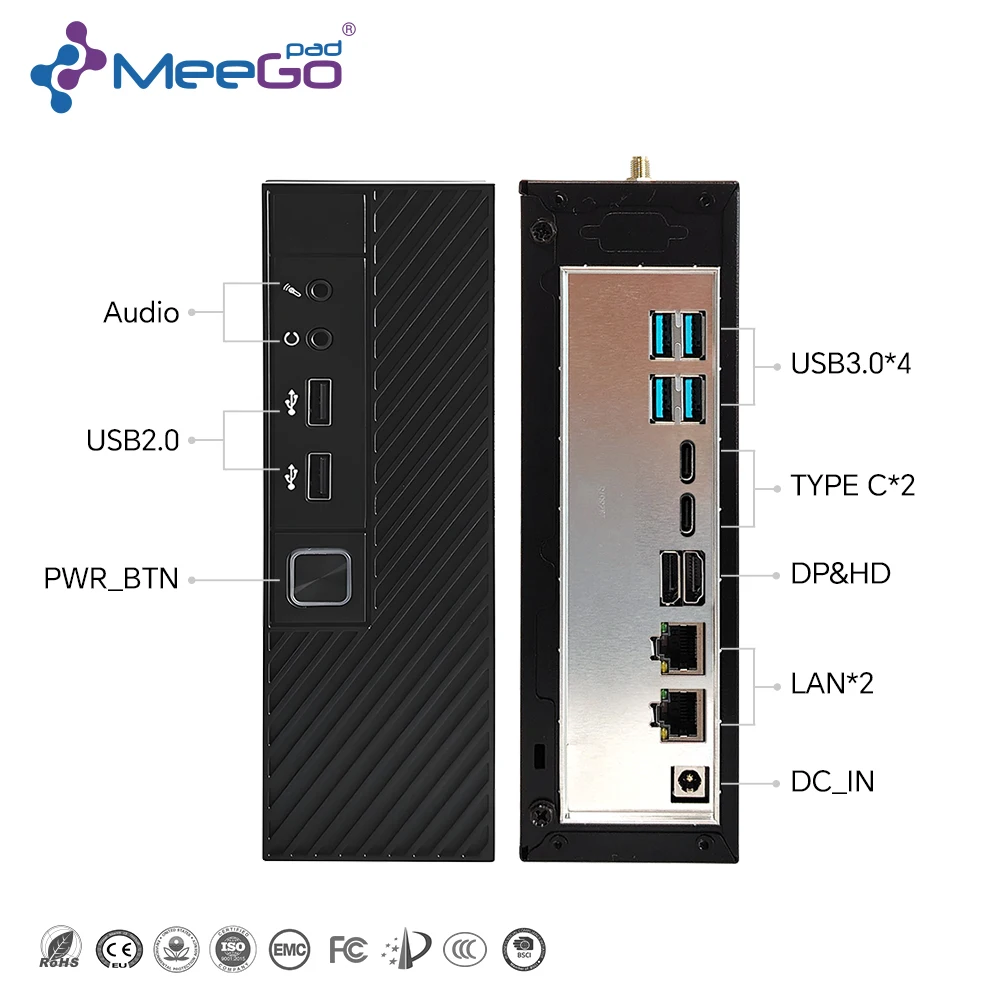 Compact Mini PC Intel Core 3 304 Core 5 330 Core 7 360 Wildcat Lake 7*24hour Working DDR5 NVMe HD WiFi Home Office Gaming Win11