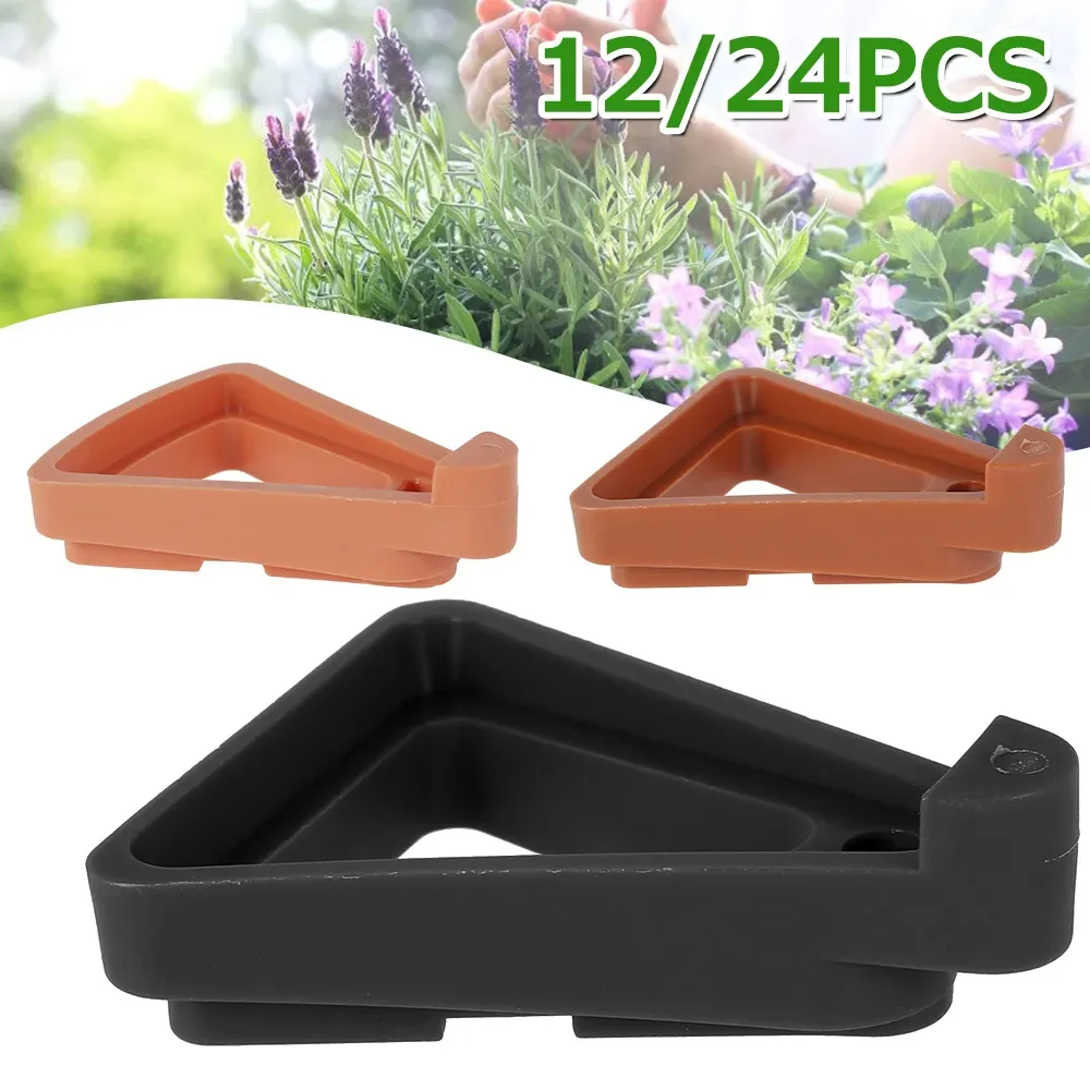 

12/24Pcs Plant Flower Pot Feet Stand Invisible Triangle Risers Toes Lifters Indoor Outdoor Garden Supplies Plant Pot Base Tray